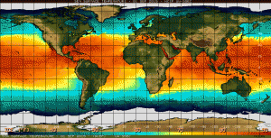sea surface temperatures related to the El Nino advisory